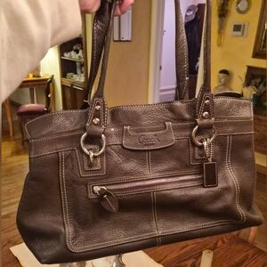 Coach Brown Leather Shoulder Bag